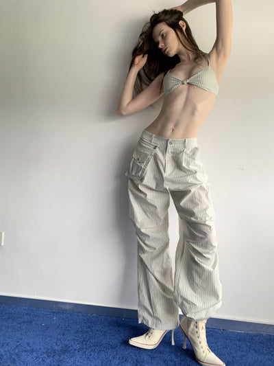 Striped Loose Shirt/Underwear JIN0038