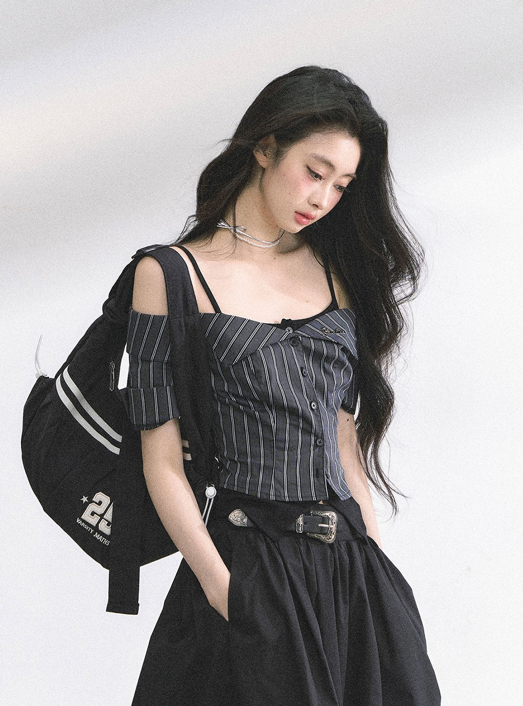 Fake Two-piece Striped Shirt DIA0531