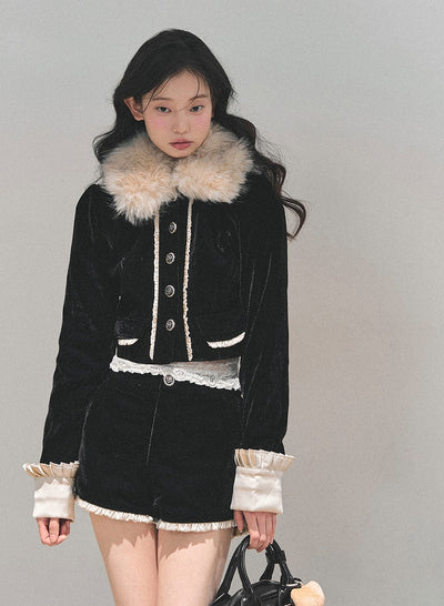 Snow Country Fur Short Jacket/Shorts DIA0702