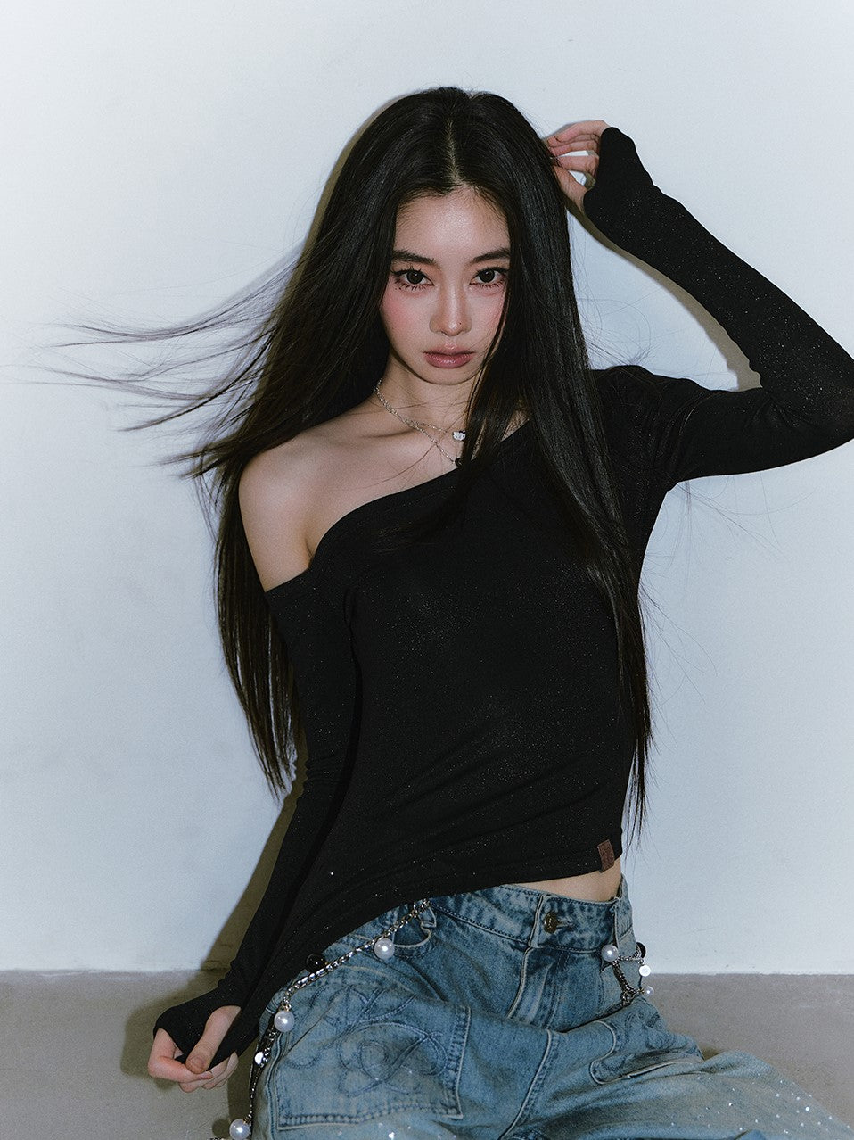 One Shoulder Irregular T-shirt VIA0338