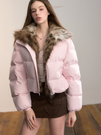 Removable Fur Collar Down Jacket VIA0351