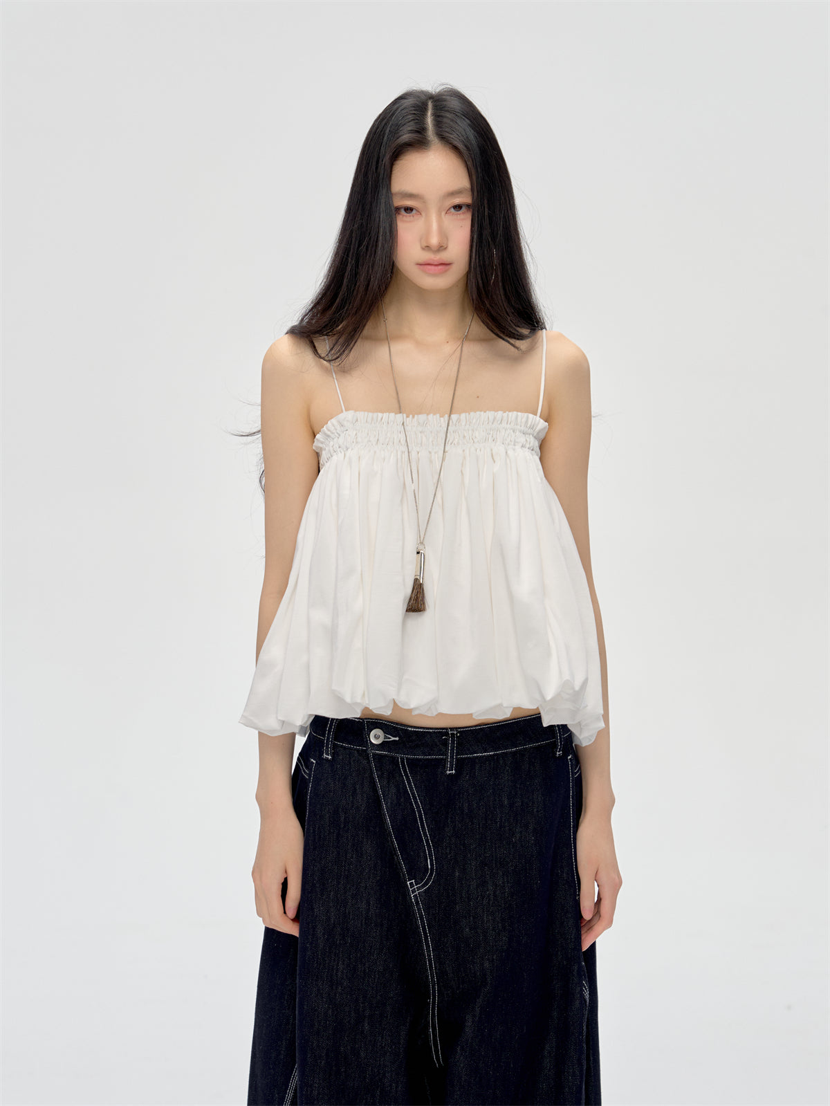 Puff Pleated Short Camisole CUR0213