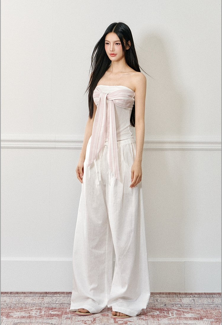 Drape Casual Wide-leg Pants AGM0173