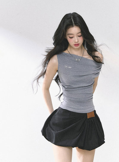 American Style Waist Slim T-shirt DIA0468