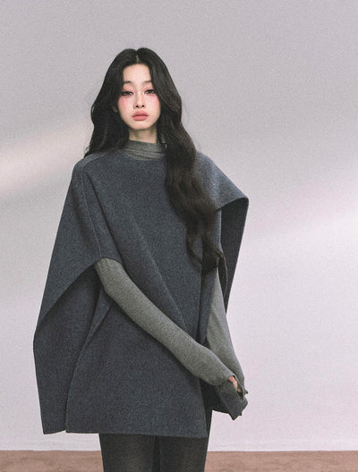 High-end French Luxury Woolen Cloak DIA0636