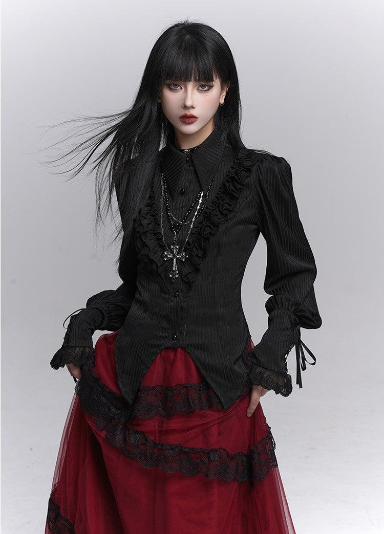 Gothic Style Long-Sleeved Shirt LAD0228