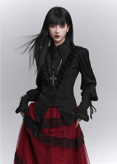 Gothic Style Long-Sleeved Shirt LAD0228