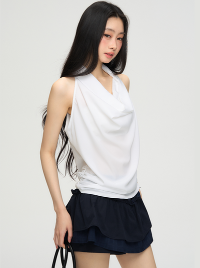 Double-layer Ruffled Skirt Pants PUN0060