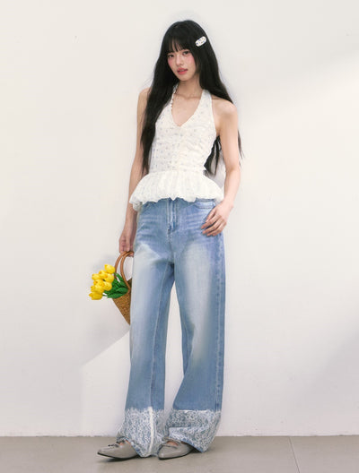 Floral Halter Neck Top WEE0007