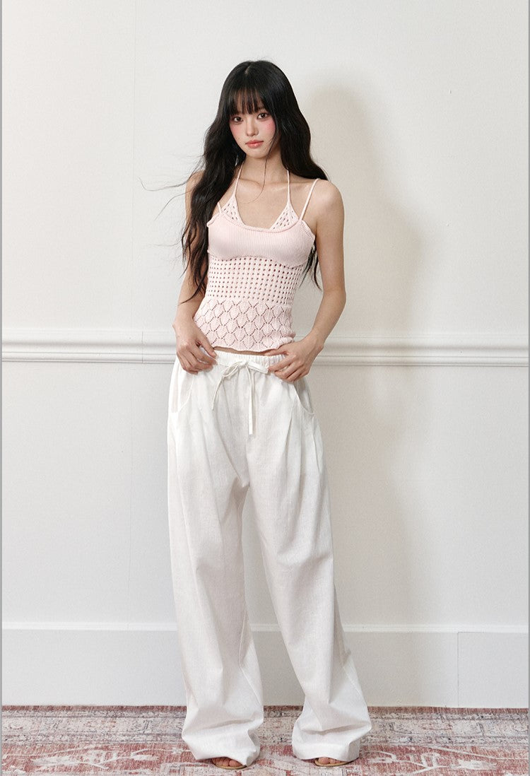 Drape Casual Wide-leg Pants AGM0173