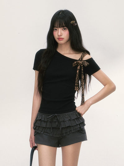 Bow Pleated Cake Shorts WEE0008