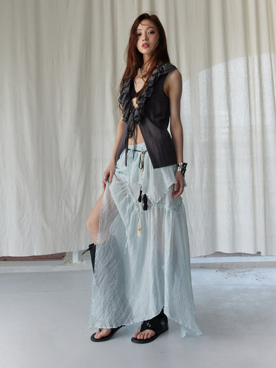 Bohemian Lace Vest Top/Skirt JNY0248