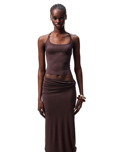 Round Neck Camisole/Tight Skirt JIN0014
