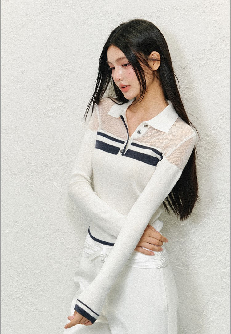 Polo Collar Knitted Shirt AGM0135