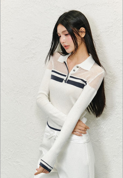 Polo Collar Knitted Shirt AGM0135