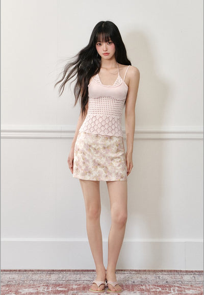 Fake Two-piece Hollow Camisole AGM0177