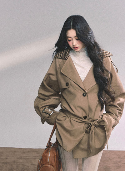 Hepburn Style Plaid Jacket DIA0652