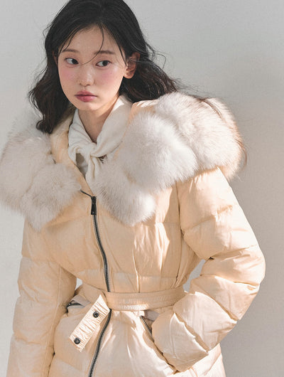 Fur Thickened Warm Down Jacket DIA0701