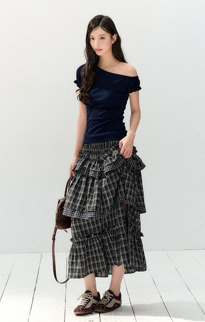 Short-sleeved Waist Slim T-shirt SHI0140