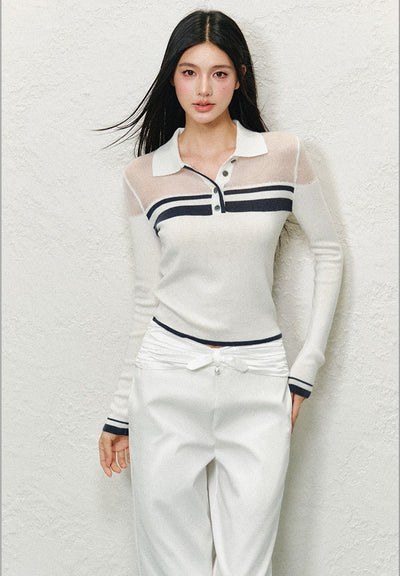 Polo Collar Knitted Shirt AGM0135