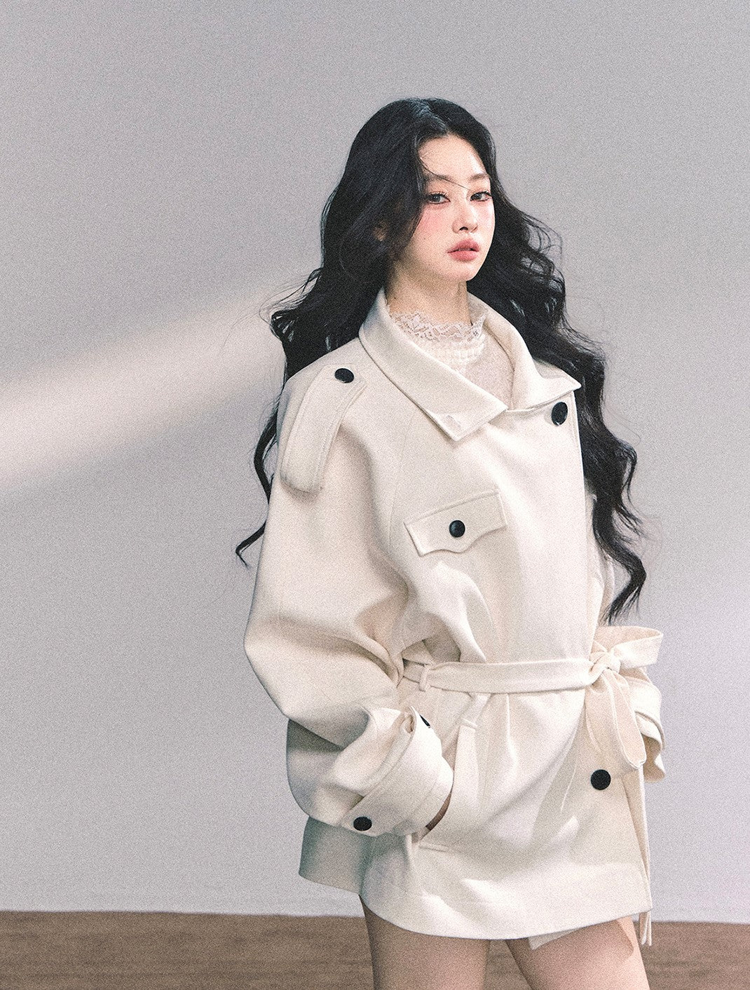 British Style Woolen Coat DIA0635