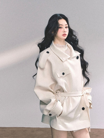 British Style Woolen Coat DIA0635