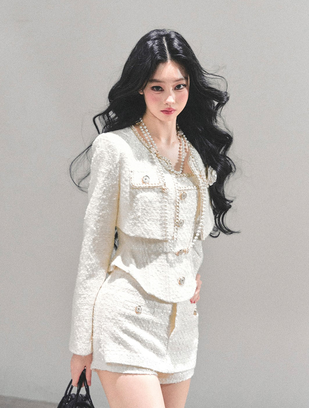 Luxurious Style Short Jacket/Top/Shorts DIA0667