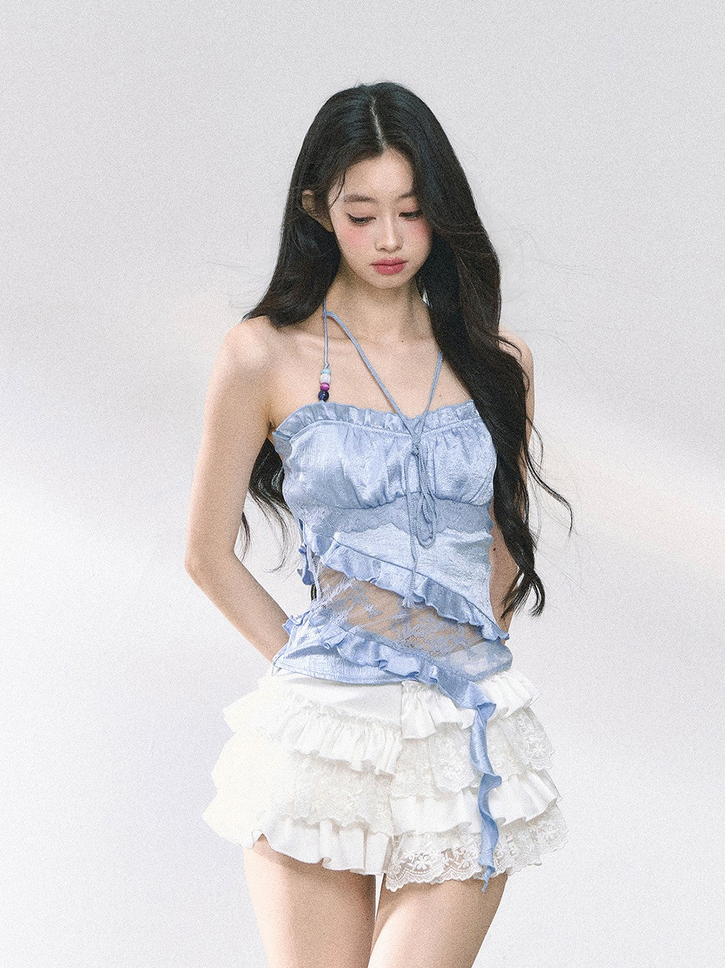Lace Halter Neck Top DIA0461