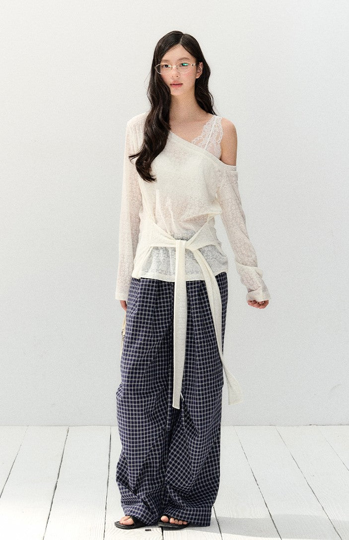 White Lace T-shirt/Underwear SHI0141