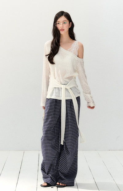 White Lace T-shirt/Underwear SHI0141