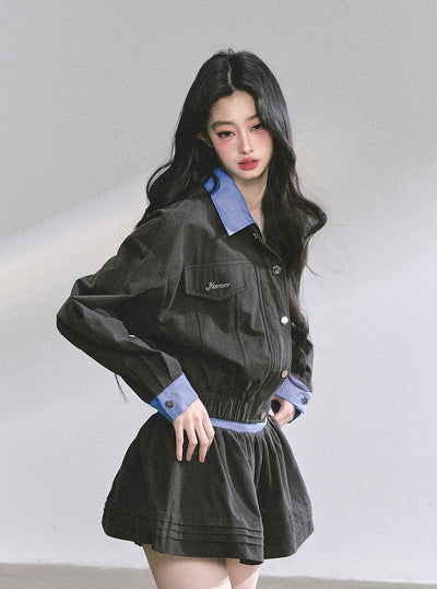 British Urban Workwear Jacket/Short Skirt DIA0571