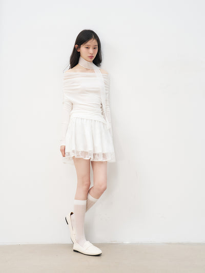 Flower Lace Fairy Mesh Skirt REC0084
