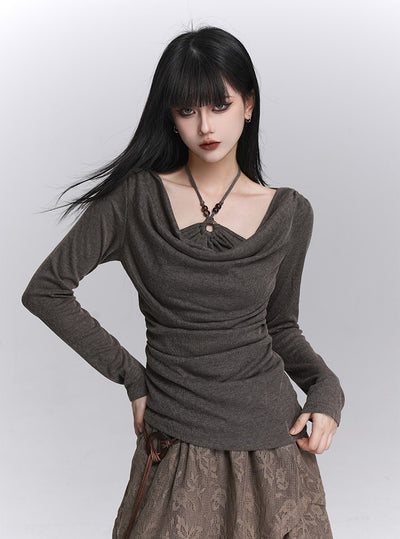 Halter Neck Off-Shoulder Top LAD0249