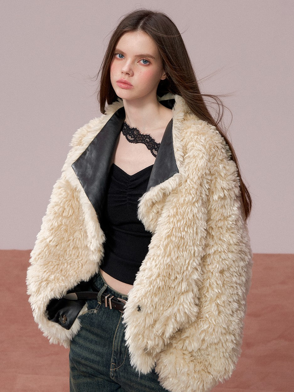 Reversible Fur-lined Leather Jacket VIA0348