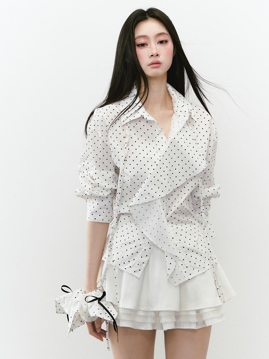 Layered Sunshade Short Shirt VIA0243