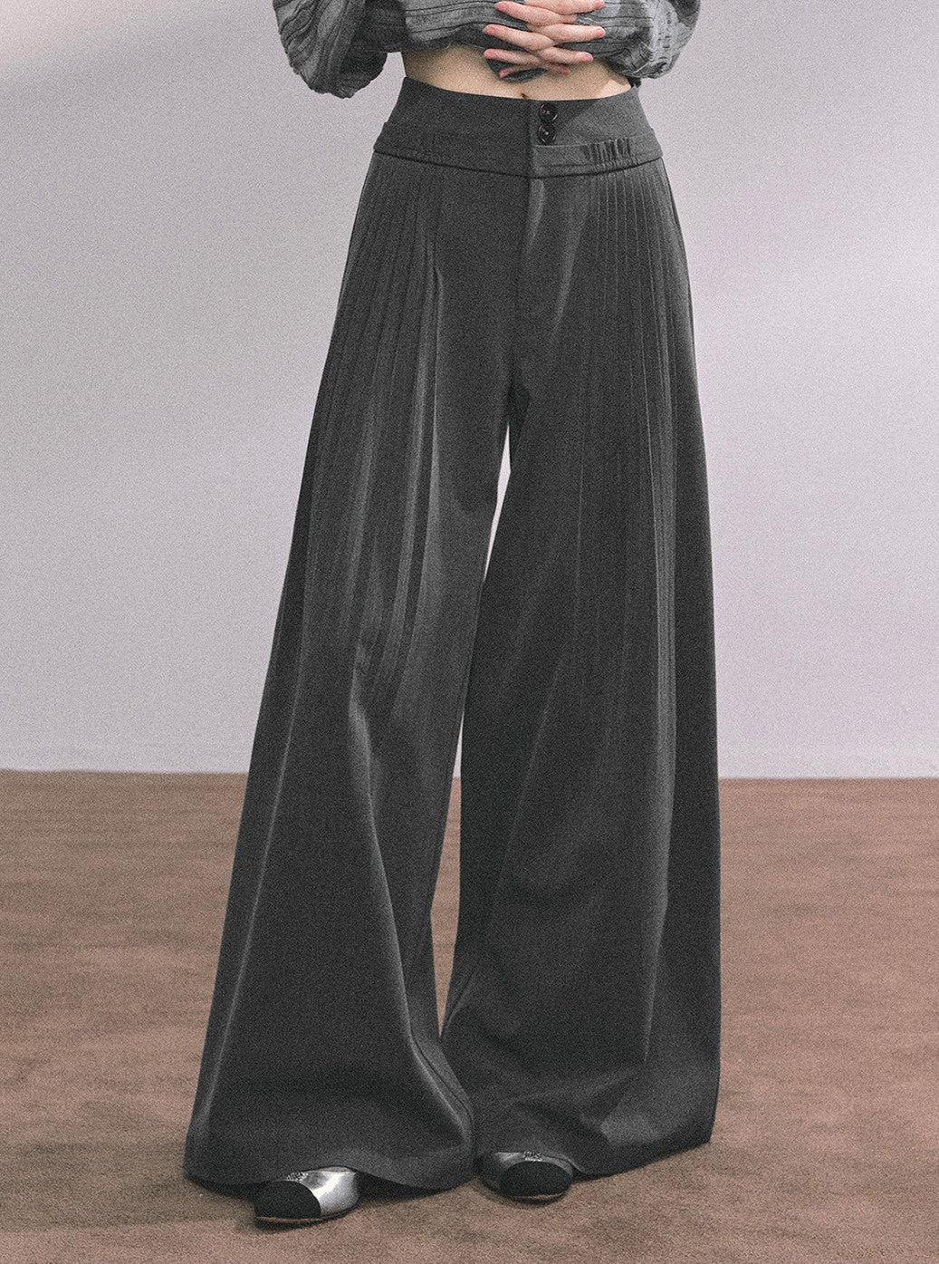 Drape Lazy Wide-leg Pants DIA0633