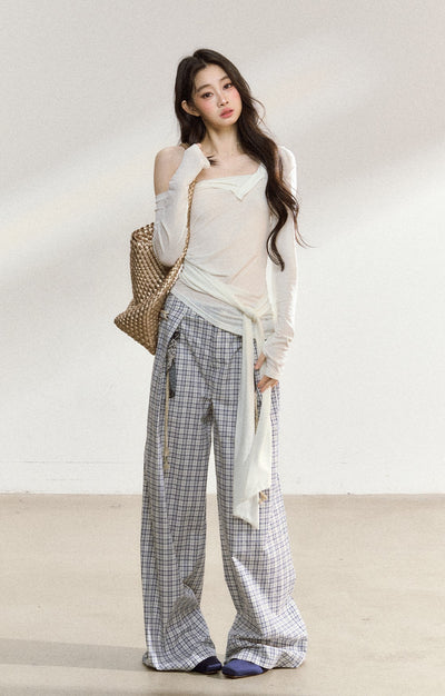 Loose Casual Plaid Pants SHI0211