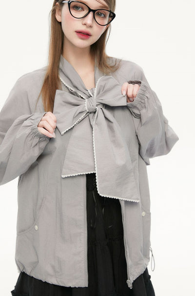 Lace Detachable Butterfly Tie Jacket SPE0083
