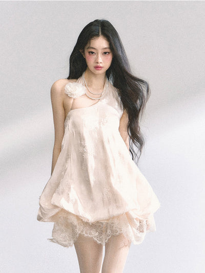 High-end Lace Floral Dress DIA0447