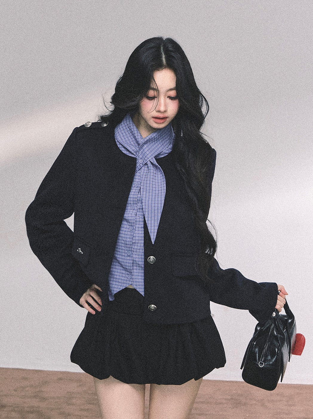 Blue Plaid Long Sleeves Shirt DIA0654