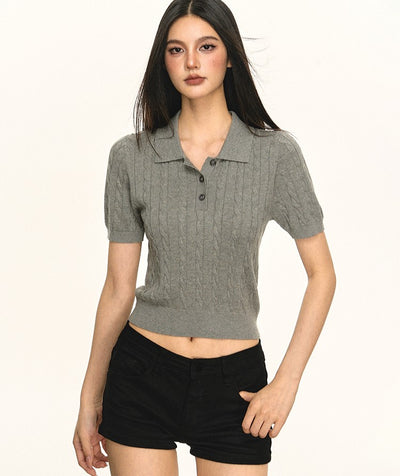 Tencel Knitted POLO Shirt ANA0066
