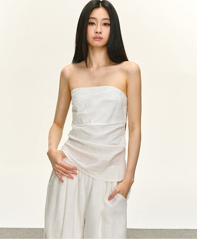 White Tube Top/Wrapped Pants ANA0067