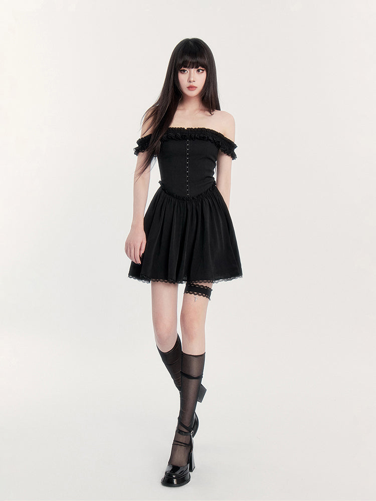 Romantic Lace Tube Dress VOC0395