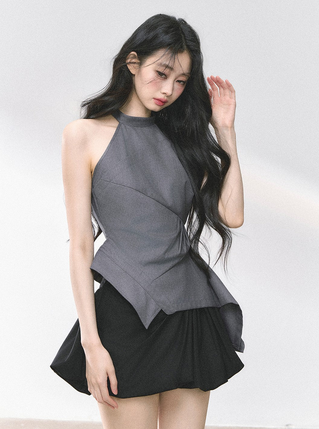 Waist Slimming Halter Neck Top DIA0466