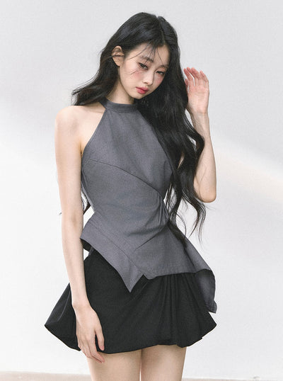 Waist Slimming Halter Neck Top DIA0466