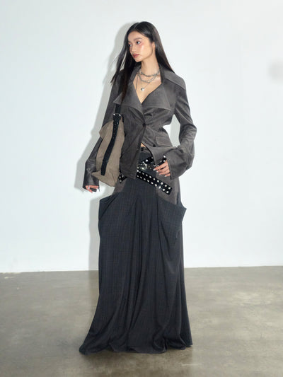 Retro Romantic Suede Slim Jacket JNY0278