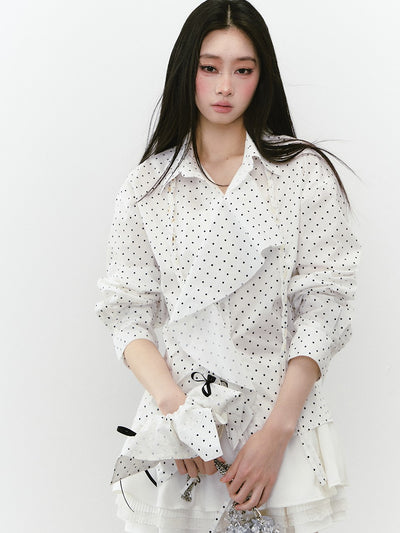 Layered Sunshade Short Shirt VIA0243