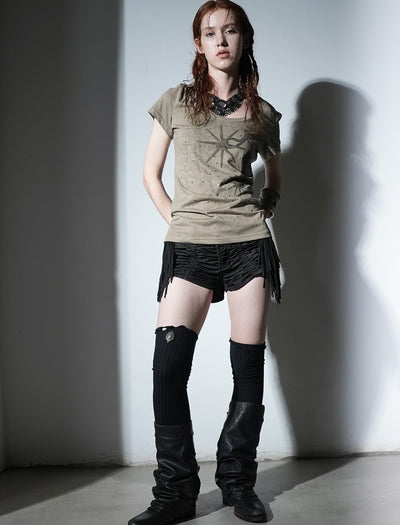 Western Print Diamond T-shirt DOU0118