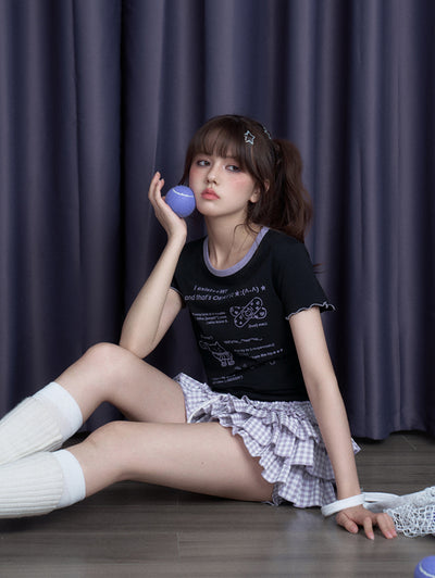 Printed Bow Tie T-shirt SAG0275