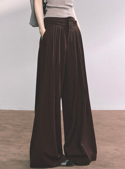 Drape Lazy Wide-leg Pants DIA0633